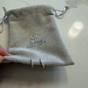 Bony Levy Audrey Diamond Huggie Hoop Hoop 18 Karat Gold Earrings.